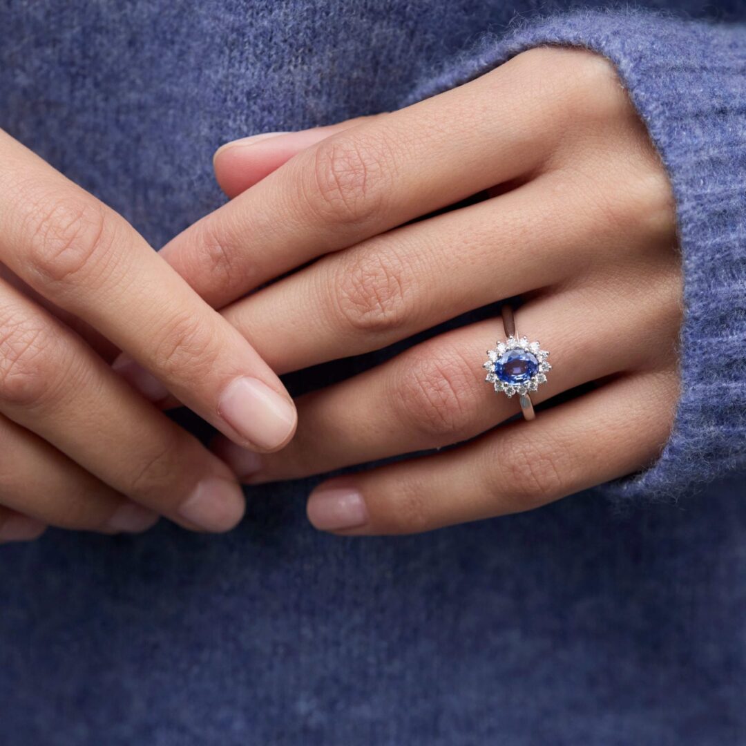 Bague Ella - Saphir Cornflower 1.05 carats