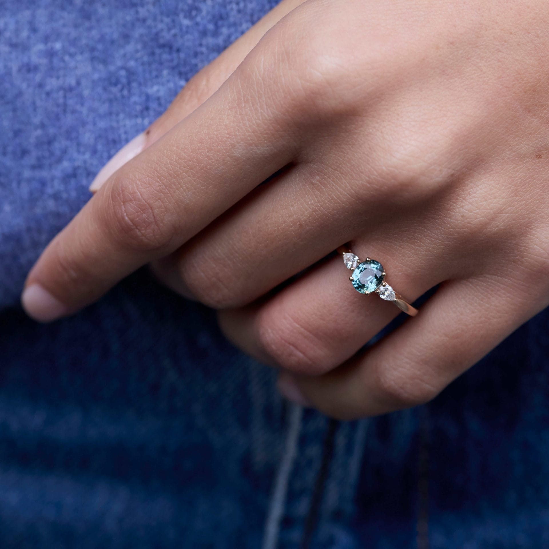 Bague Elahera - Saphir Teal 1.05 carats – Image 2