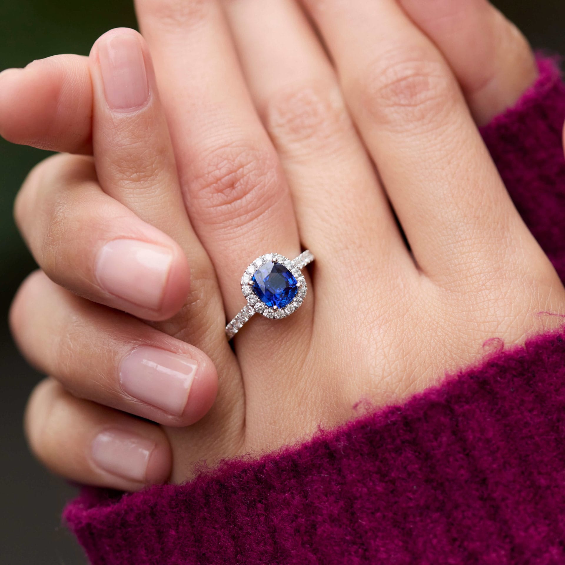 Bague Jaffna - Saphir Peacock 1.89 carats – Image 2