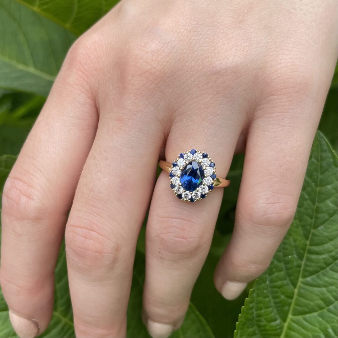 Bague Colombo - Saphir Vivid Blue 1.58 carats