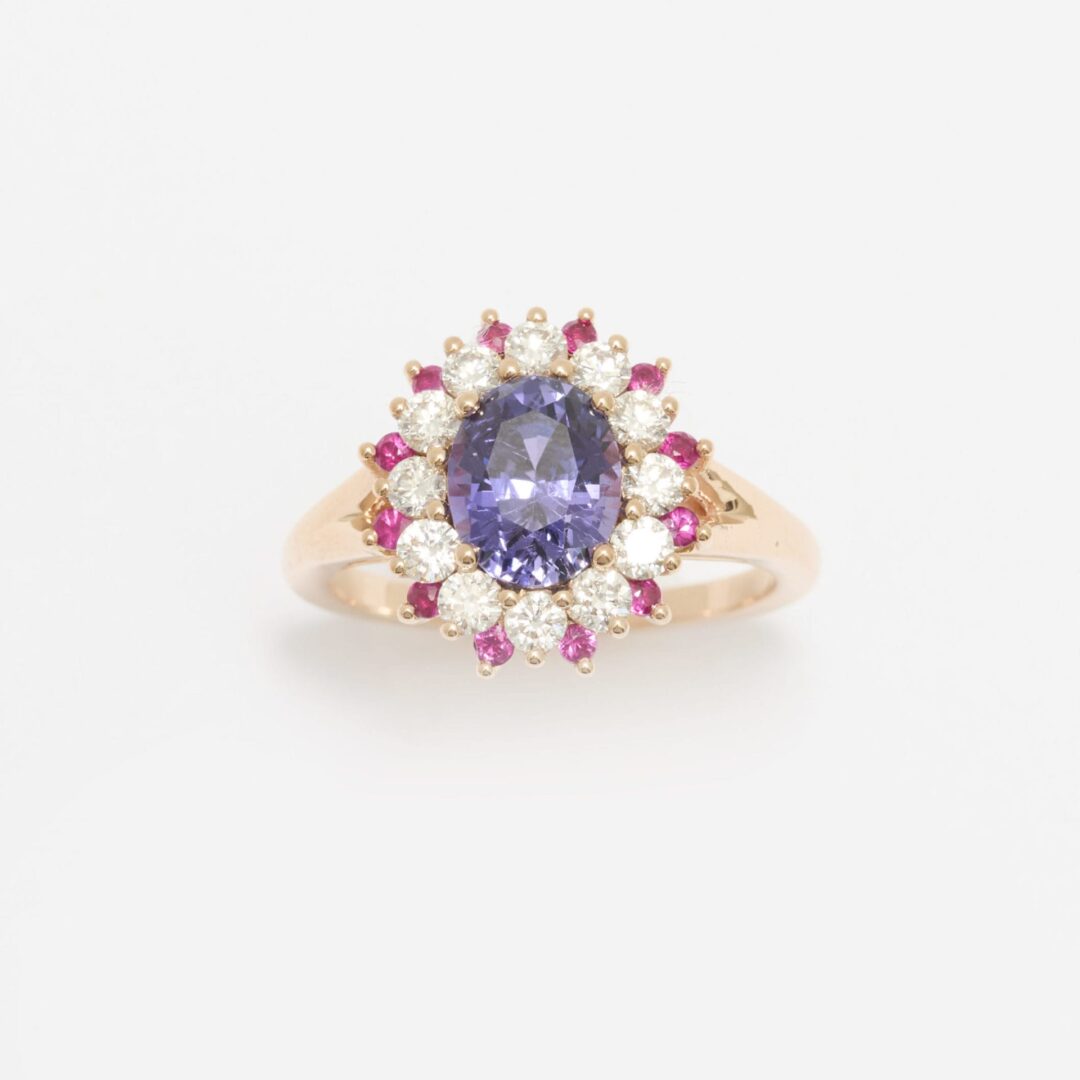 Bague Colombo - Saphir Violet  2.11 carats