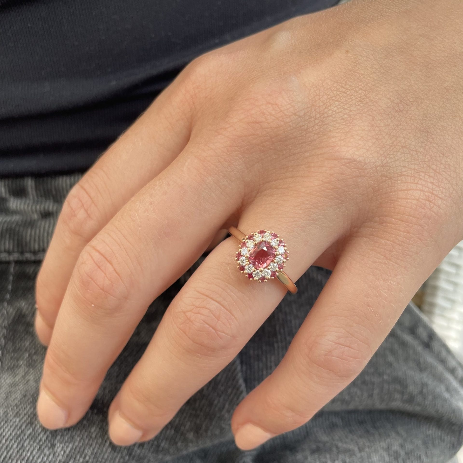 Bague Colombo - Saphir Padparadscha 0.66 carats – Image 2