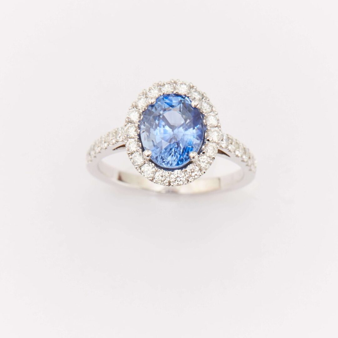 Bague Jaffna – Saphir Cornflower 2.46 carats