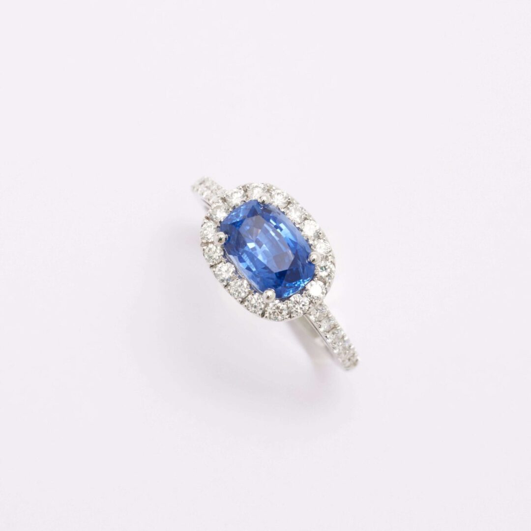 Bague Jaffna - Saphir Vivid Blue 2.12 carats