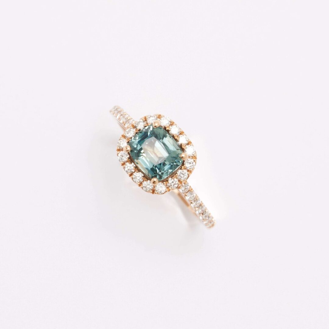 Bague Jaffna - Saphir Teal 1.55 carats