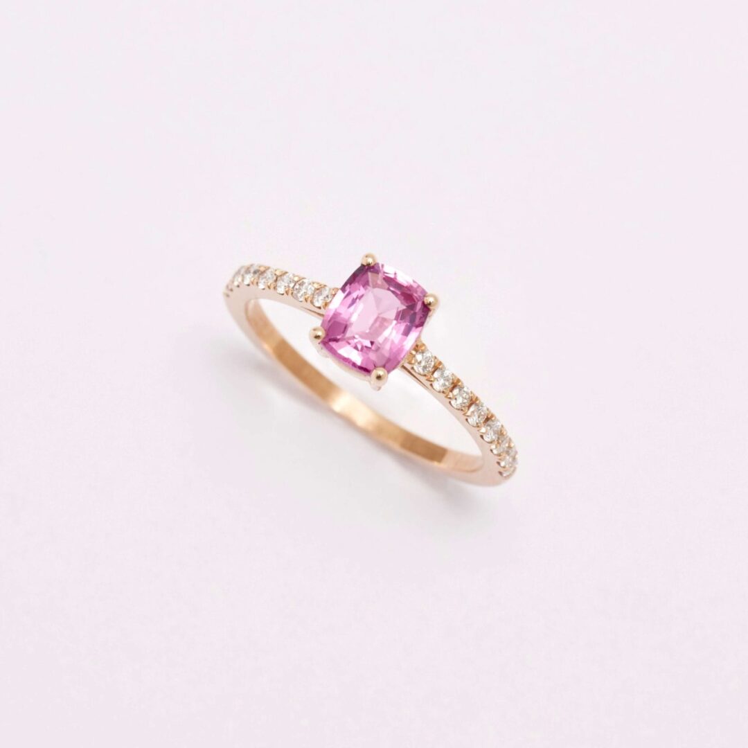 Bague Trinco - Saphir Vivid Pink 1.00 carats