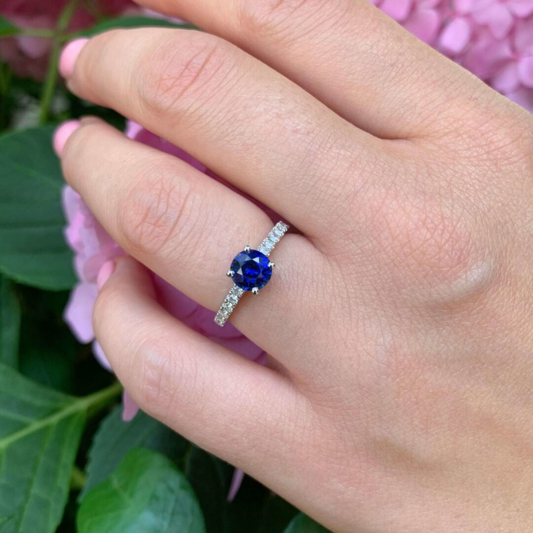 Bague Trinco - Saphir Peacock 1.08 carats