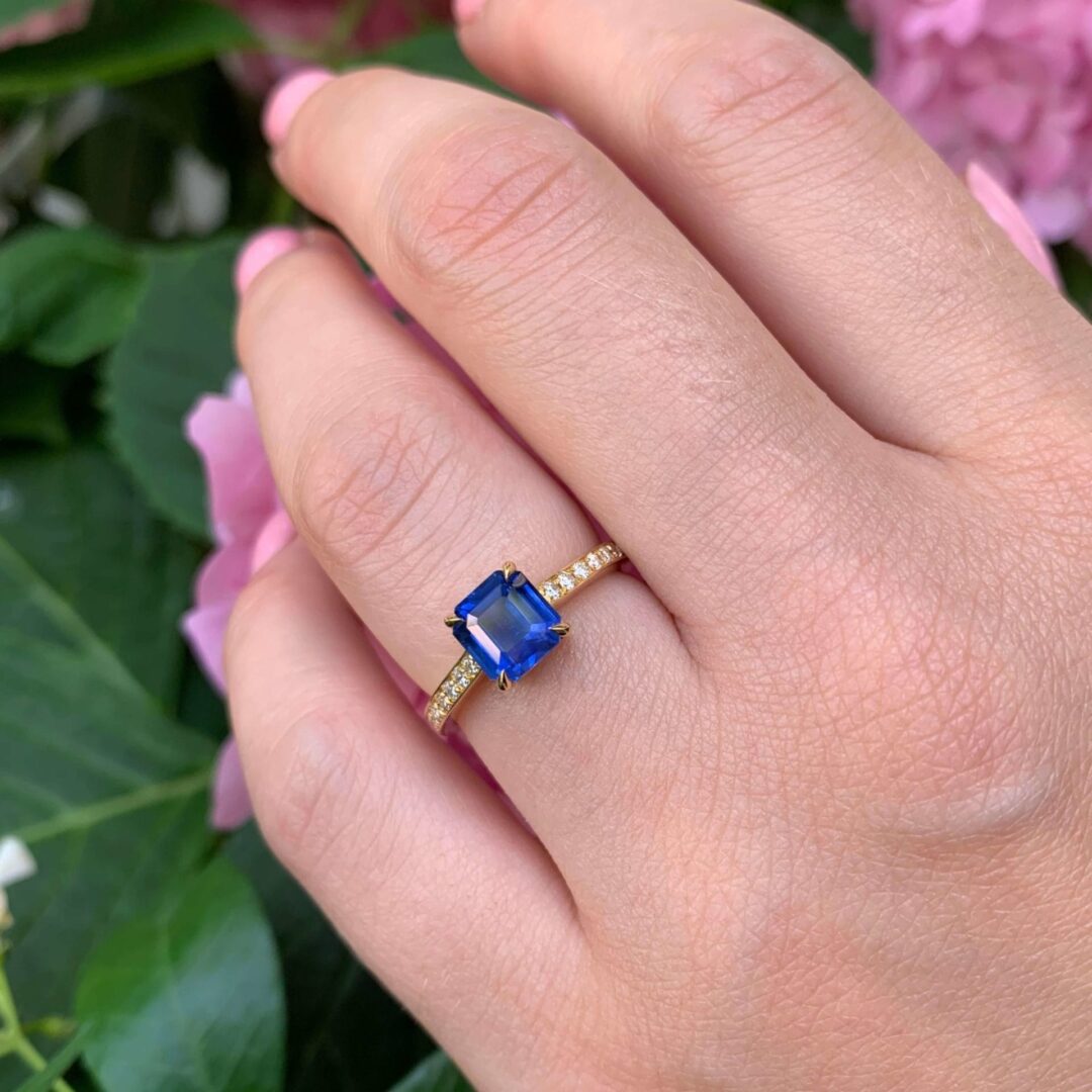 Bague Trinco - Saphir Peacock 1.61 carats