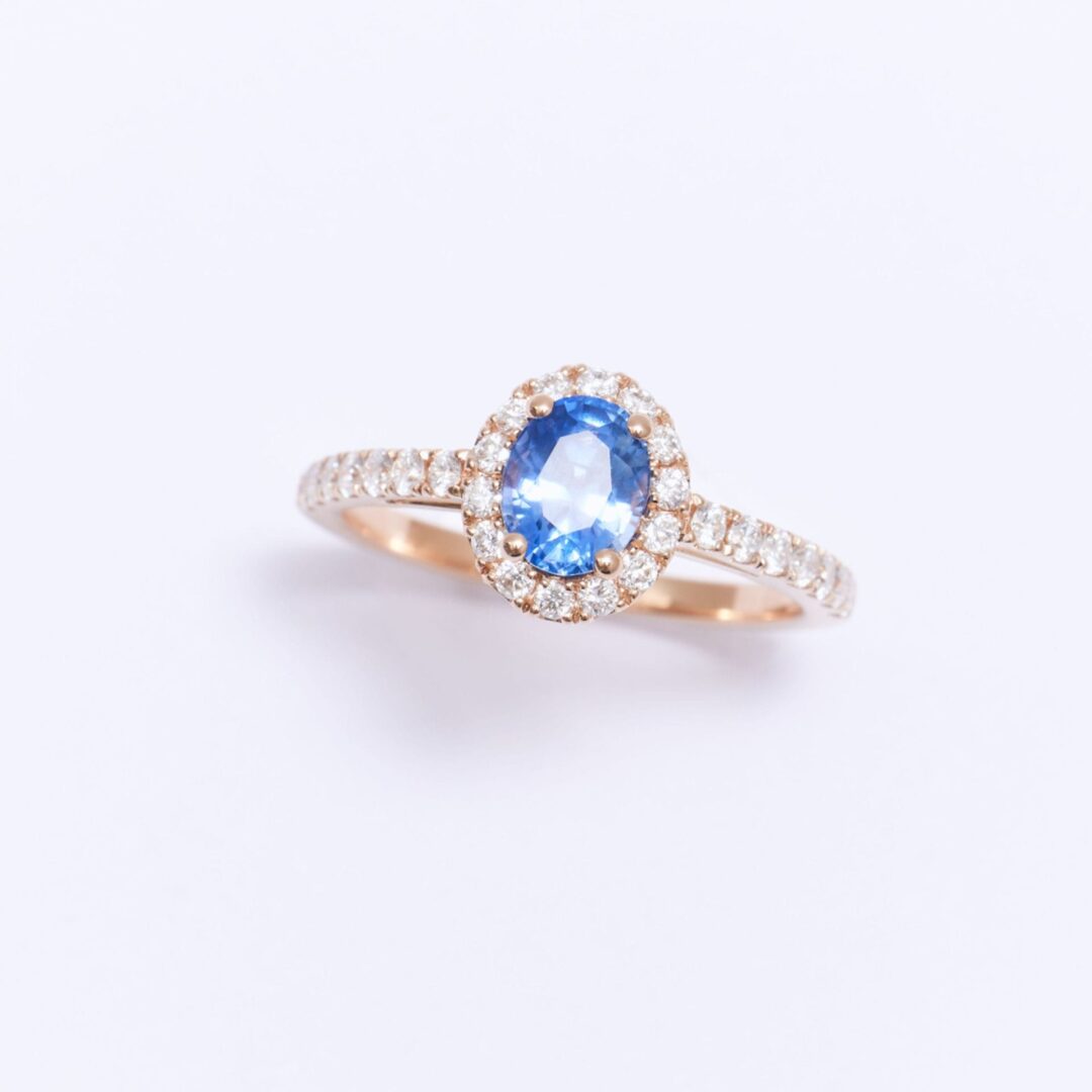 Bague Jaffna - Saphir Cornflower 0.93 carats