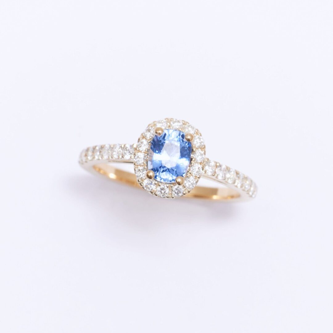 Bague Jaffna - Saphir Cornflower 0.96 carats