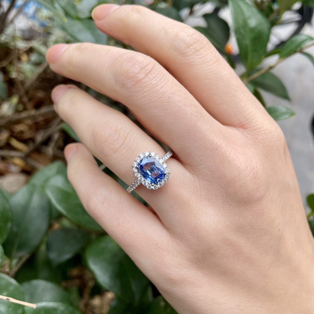 Bague Jaffna - Saphir Cornflower 2.06 carats