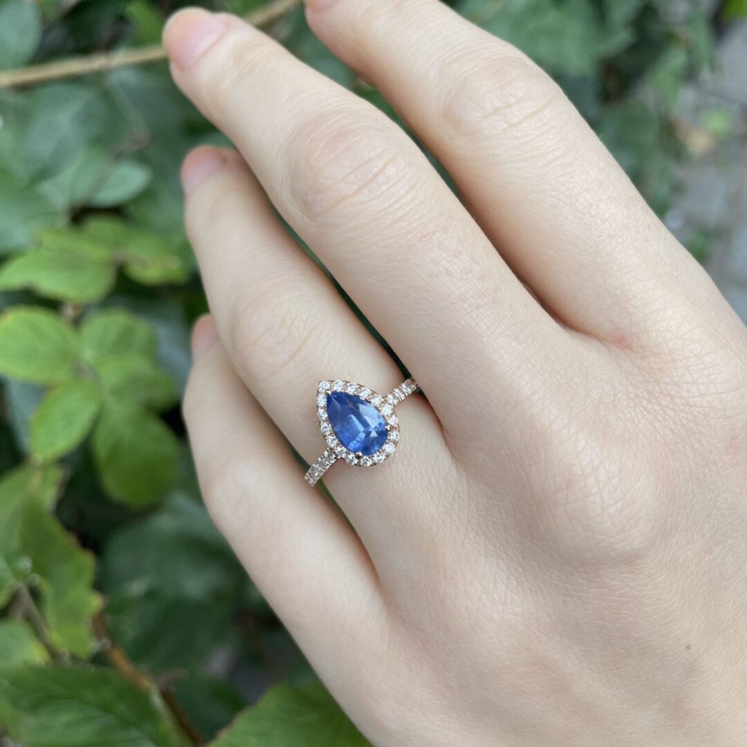 Bague Jaffna - Saphir Cornflower 1.74 carats