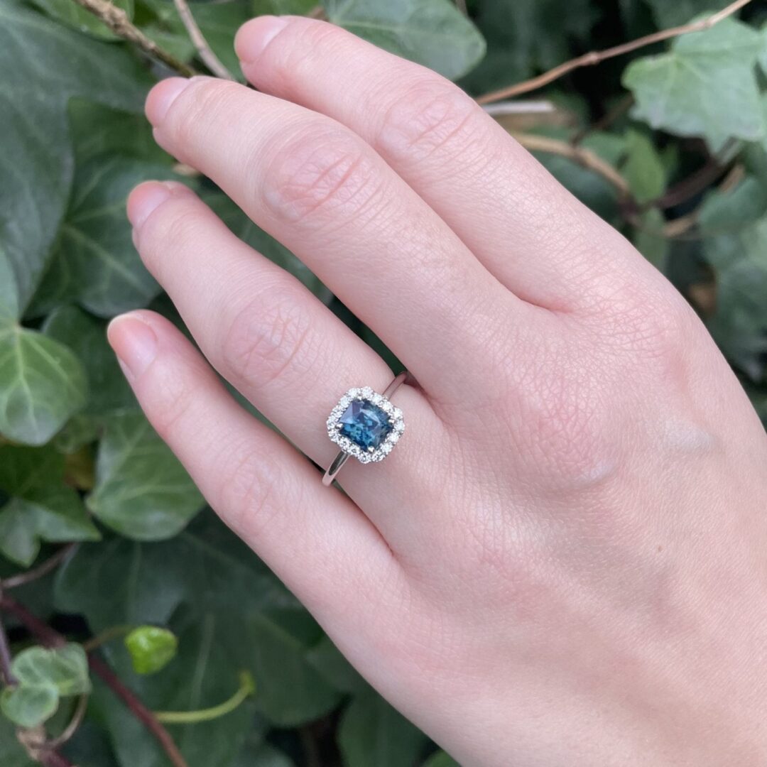 Bague Jaffna - Saphir Teal Indigo 1.61 carats