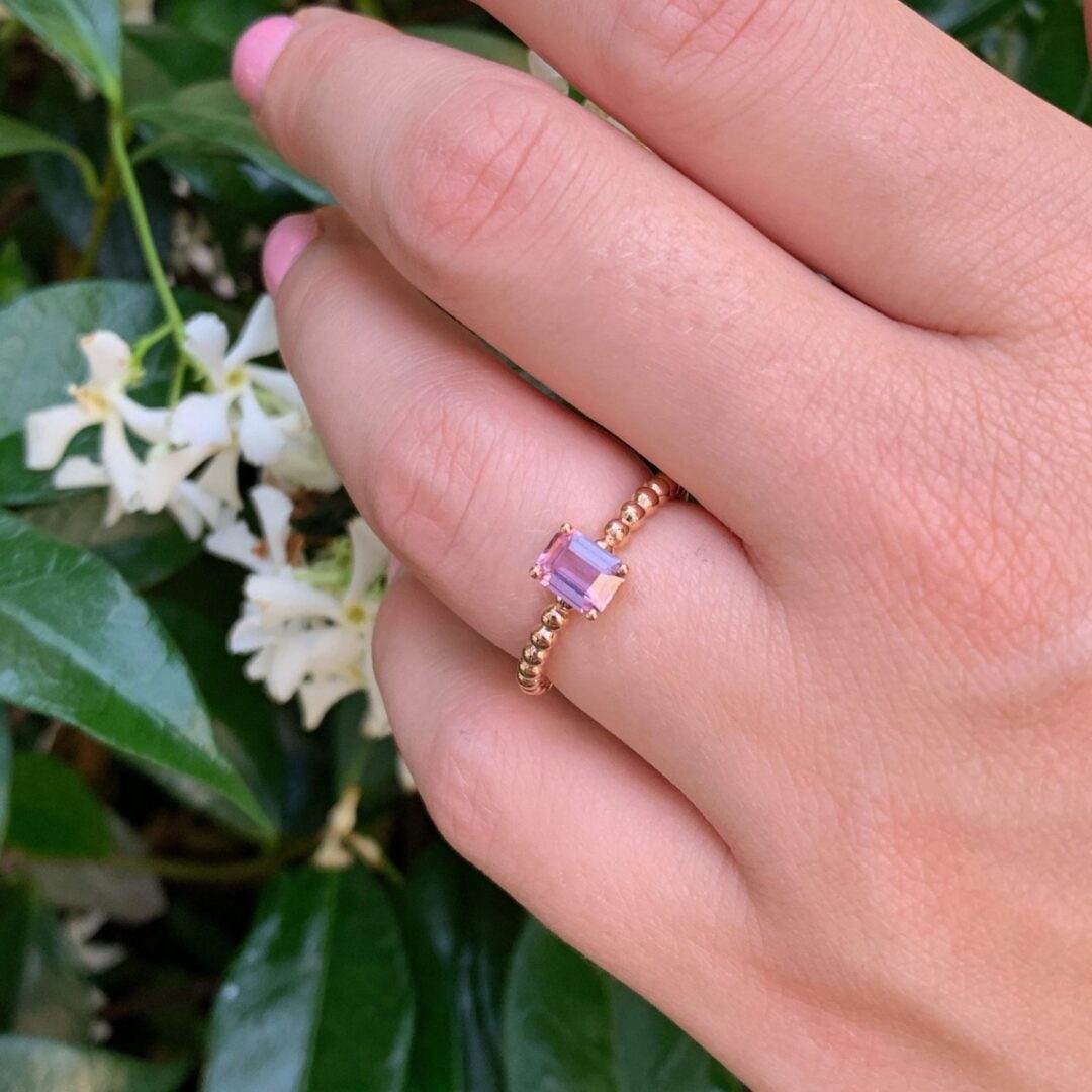 Bague Aya - Saphir Rose 0.87 carats