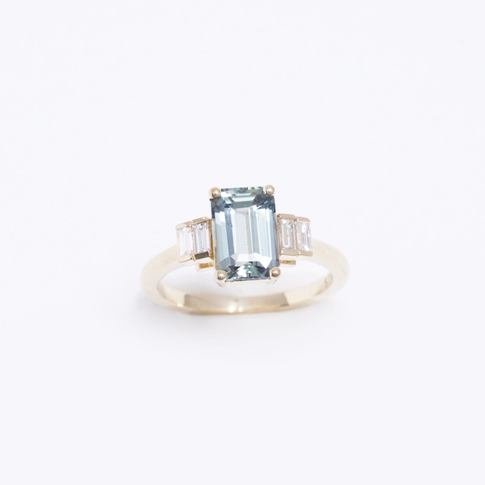 Bague Esmeralda - Saphir Teal 2.18 carats