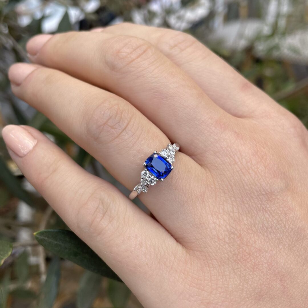 Bague Horana - Saphir Peacock 1.14 carats