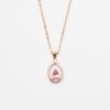 Collier Saphir Padparadscha