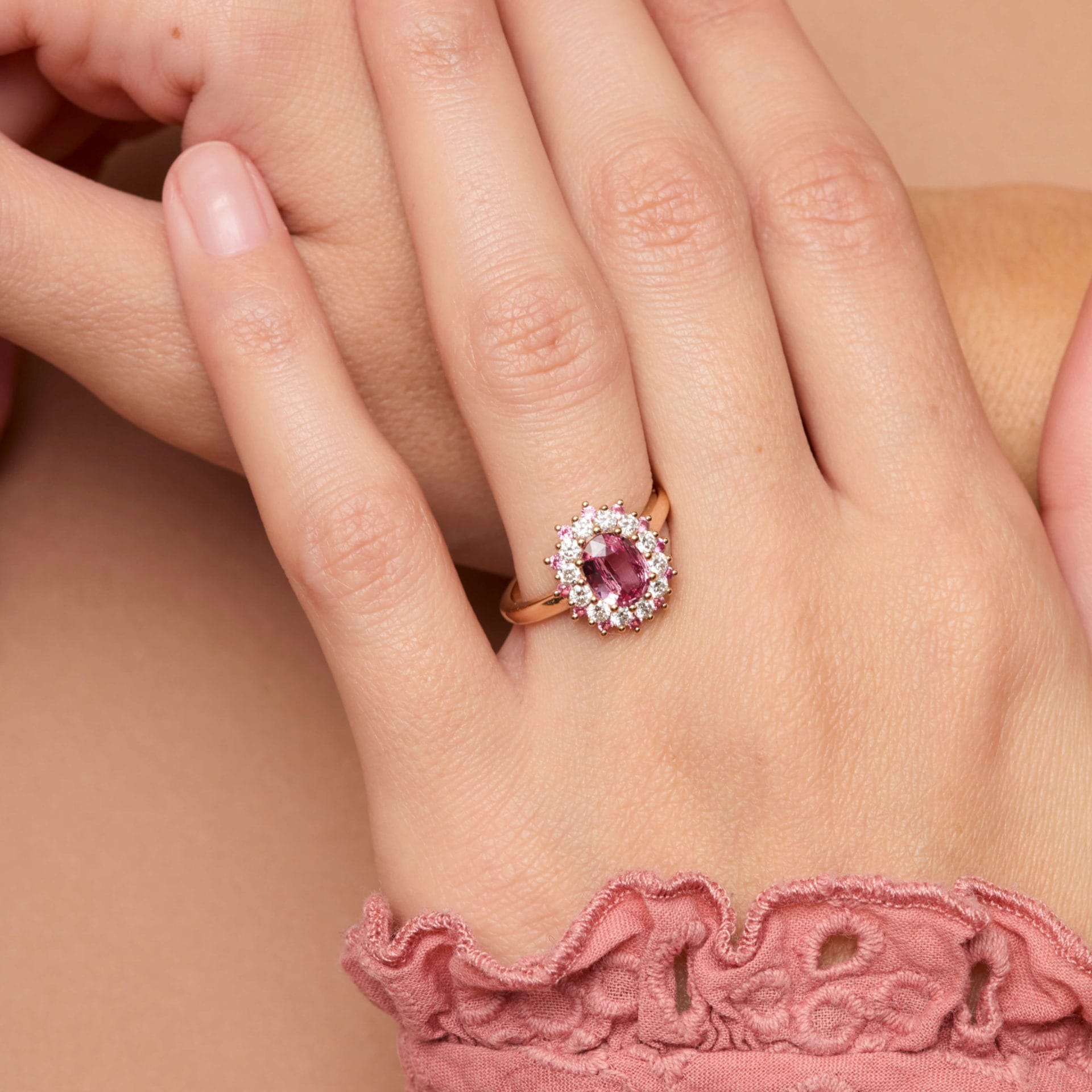 Bague Colombo - Saphir Padparadscha 1.11 carats – Image 2