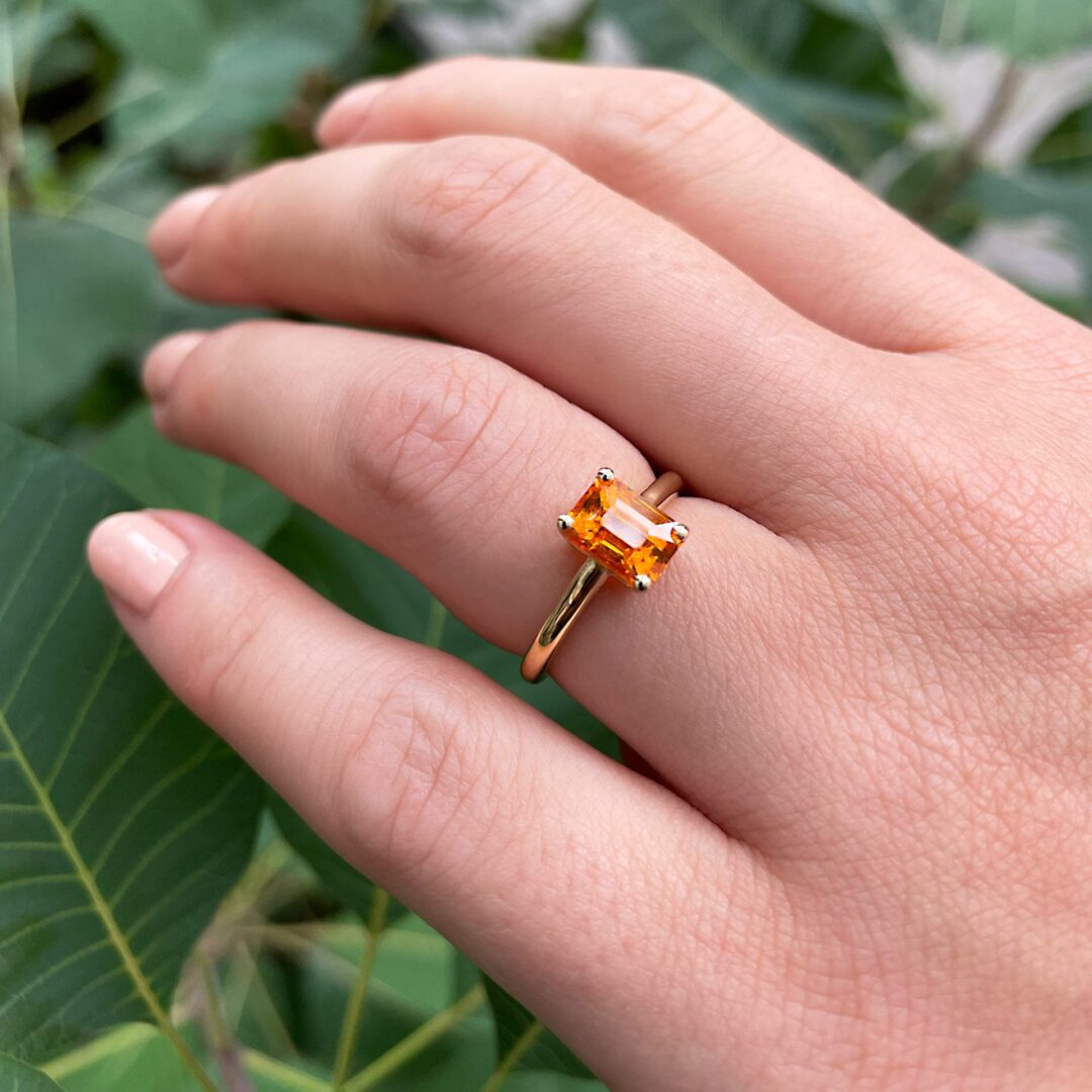 Bague Trinco - Grenat Mandarin 1.68 carats