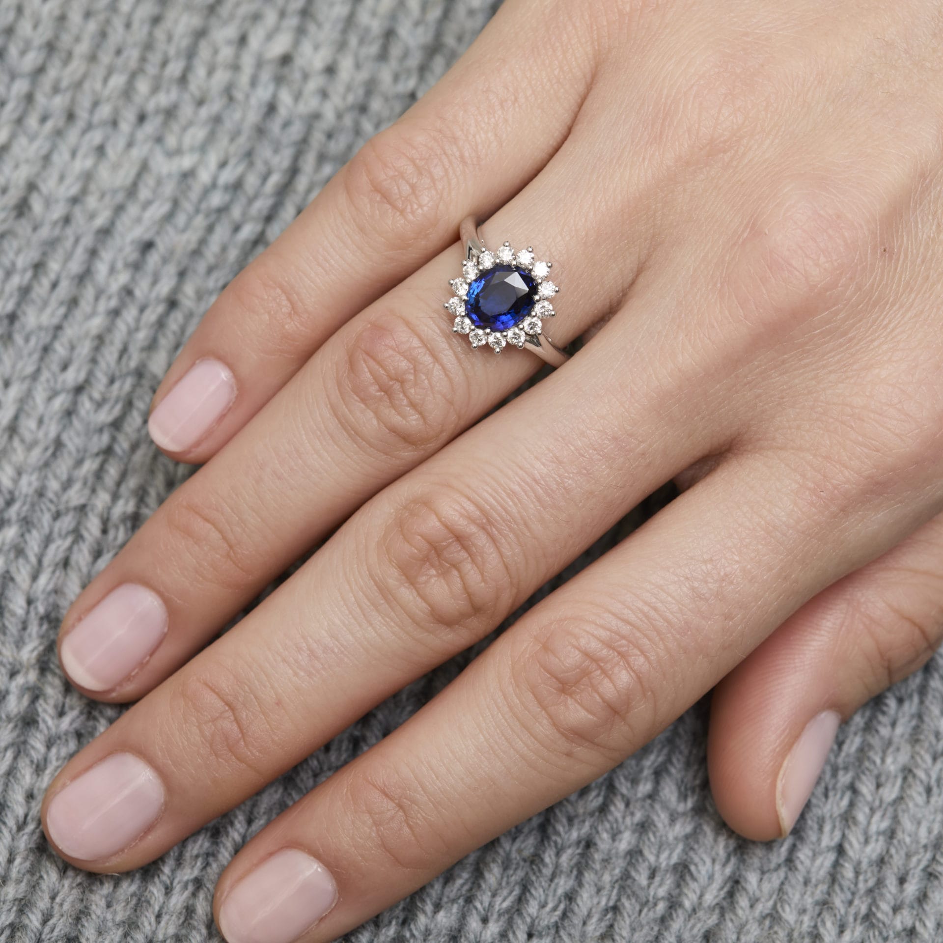 Bague saphir Bleu