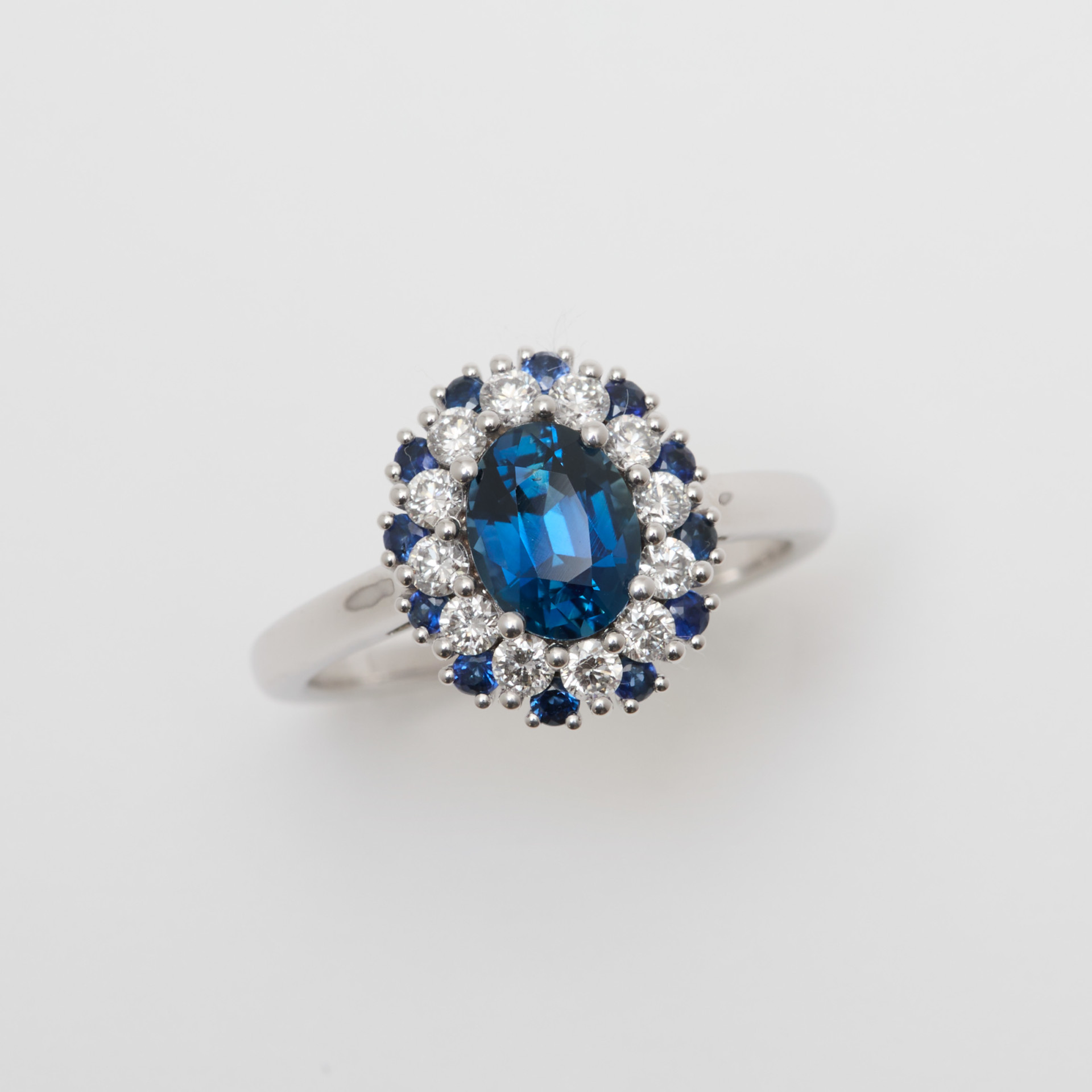 Bague Saphir Teal Indigo