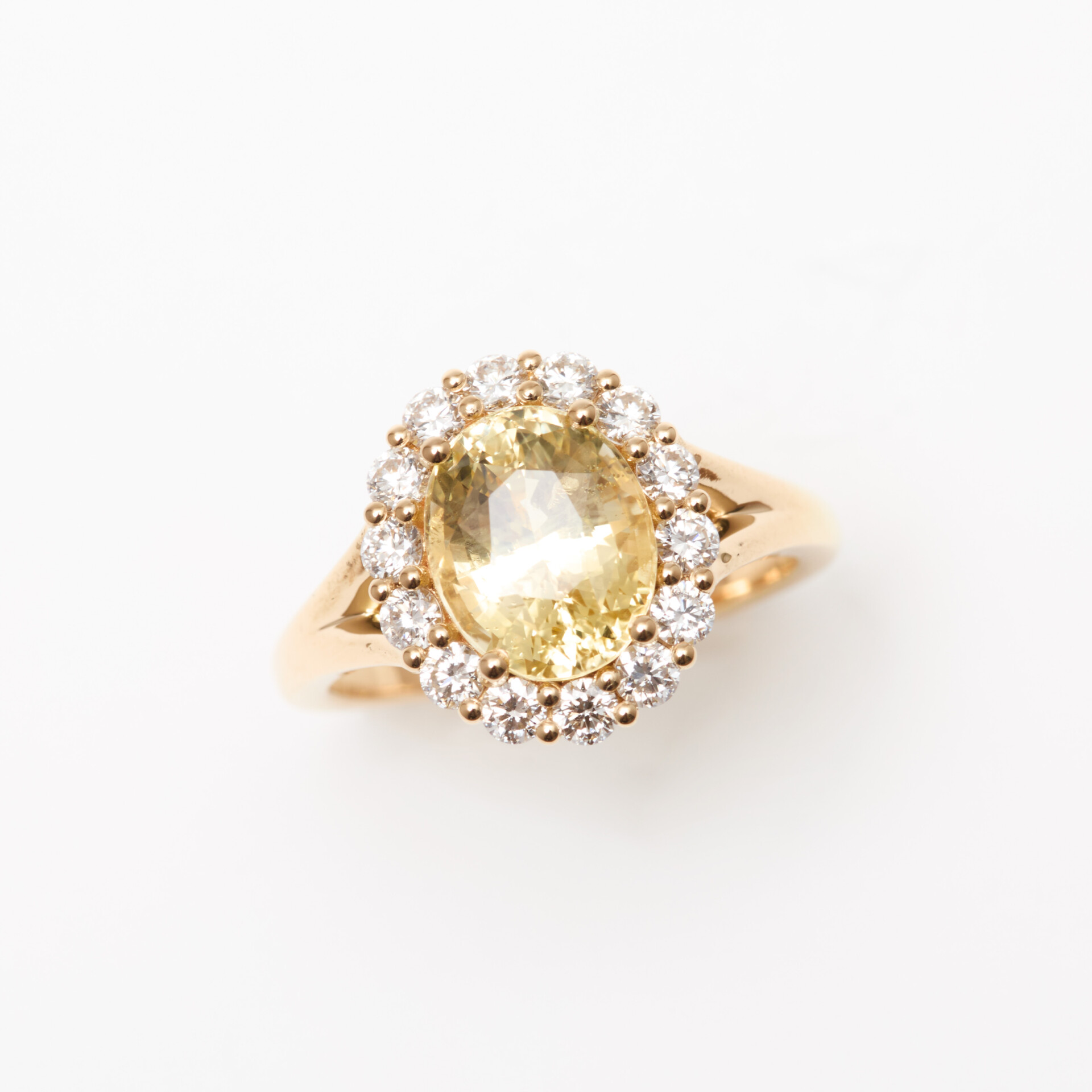 Bague Saphir Jaune