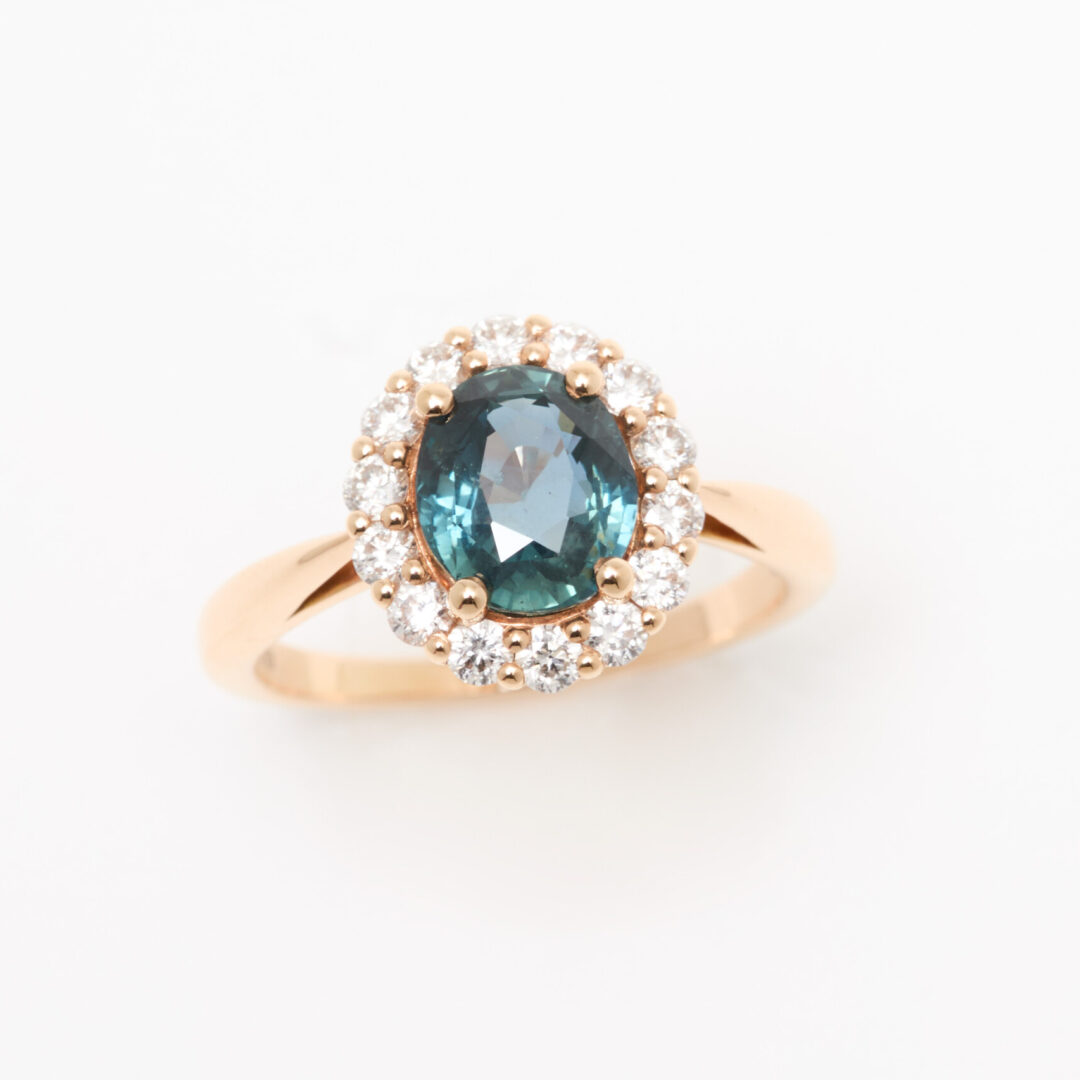 bague saphir teal