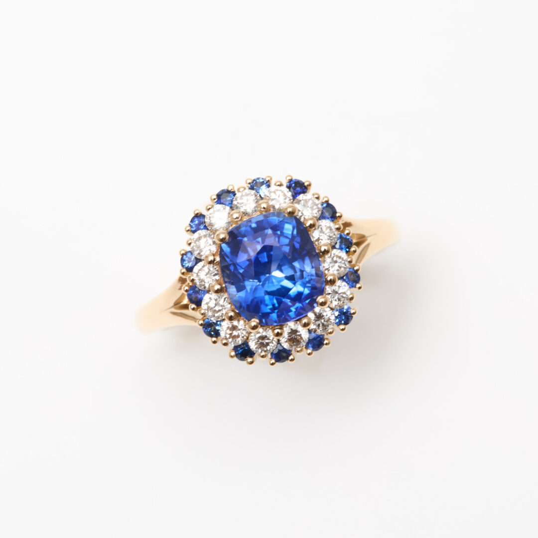 Bague Colombo  - Saphir Vivid Blue 2.27 carats