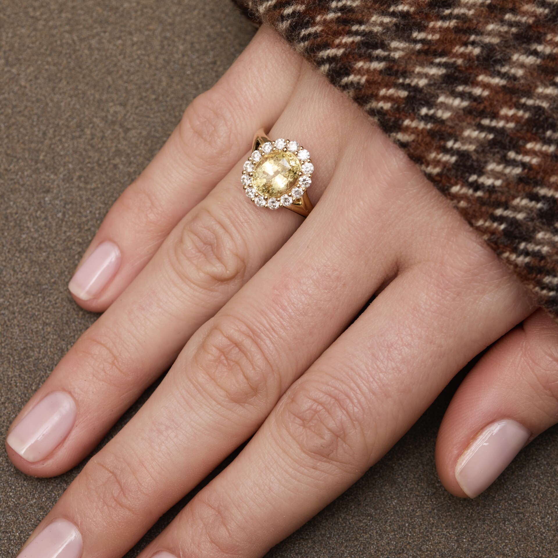 Bague Saphir Jaune