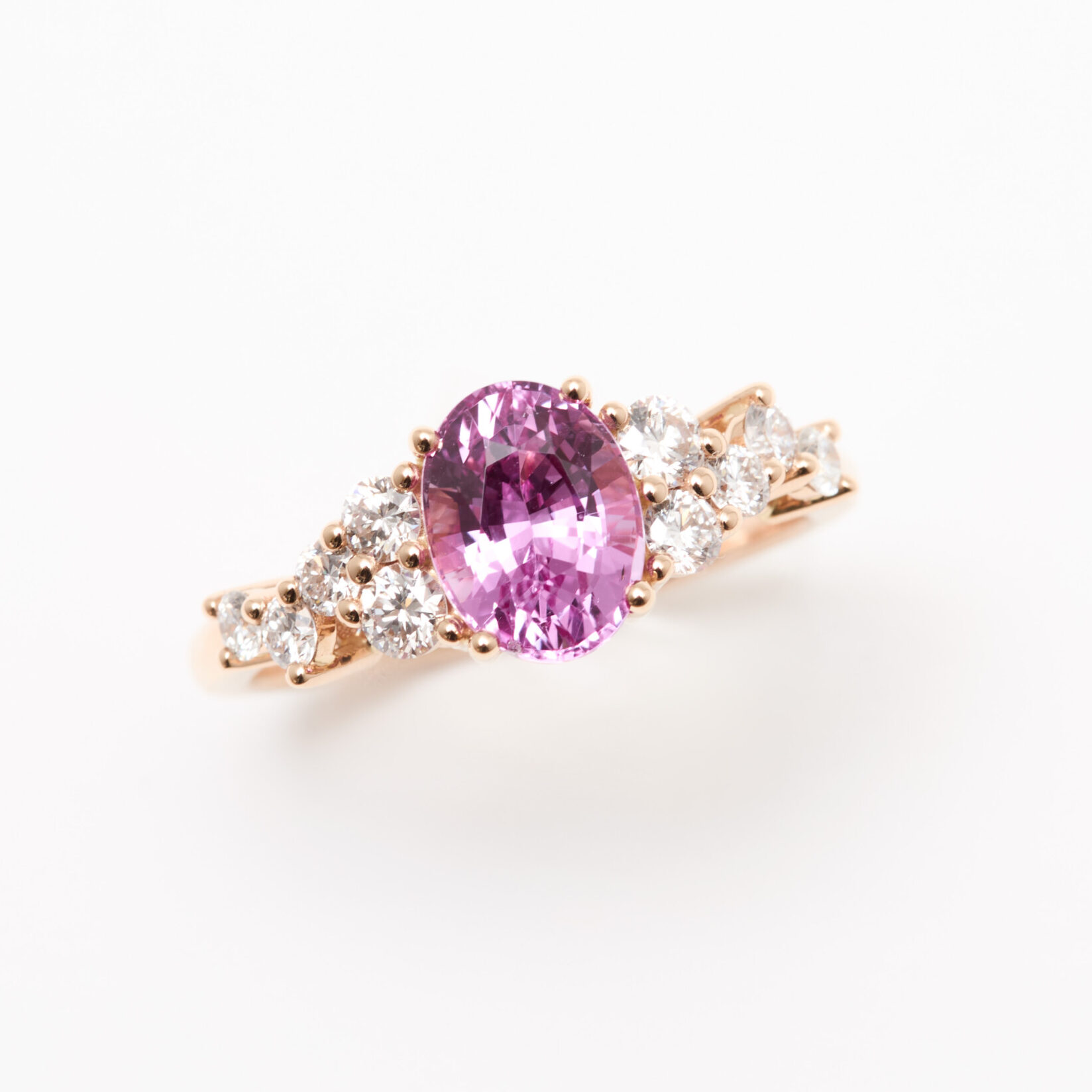 bague saphir rose