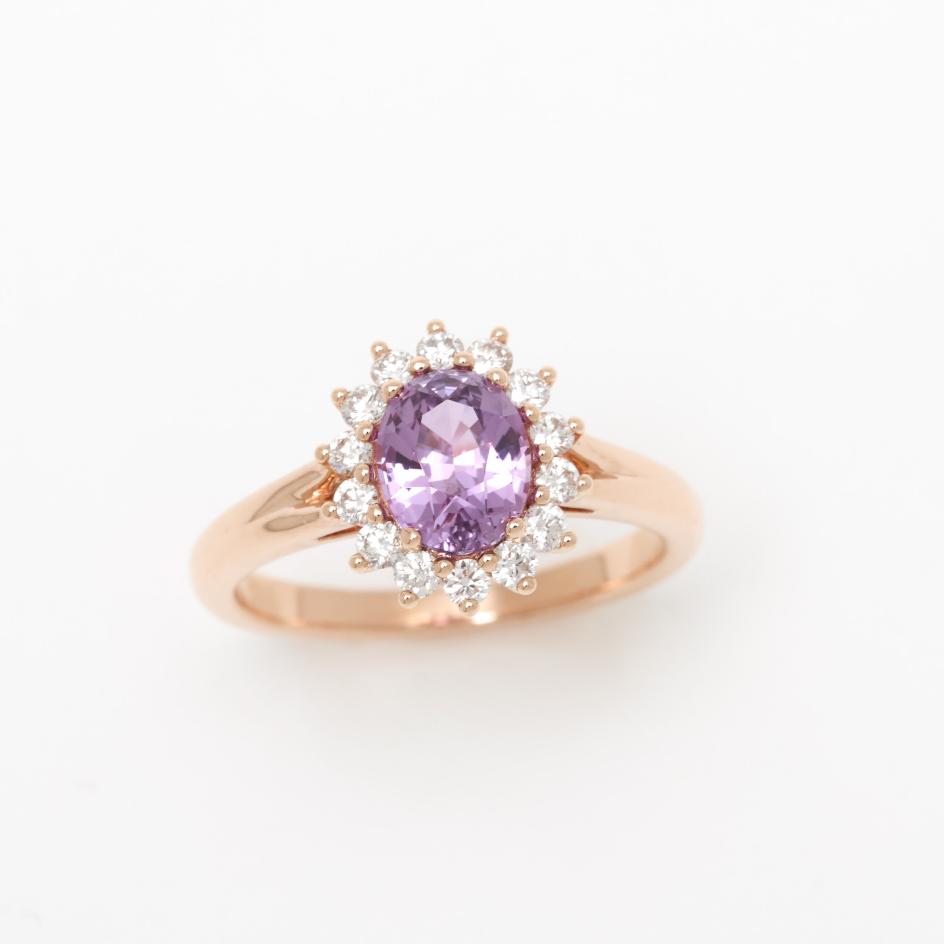 bague saphir rose