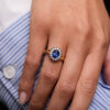 bague saphir peacock