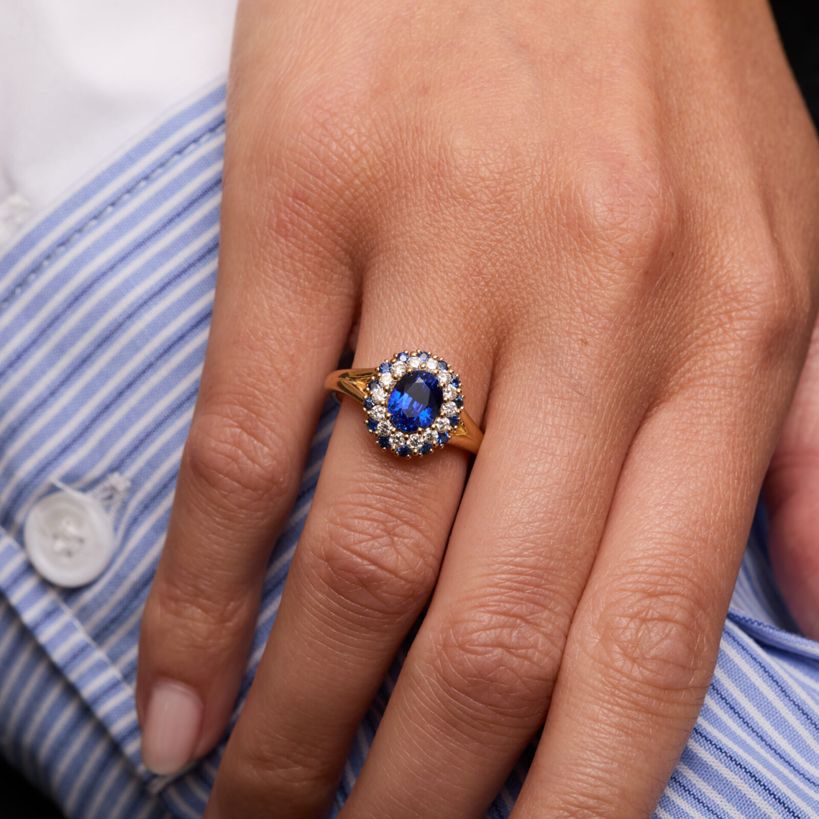 bague saphir peacock