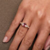 bague saphir padparadscha