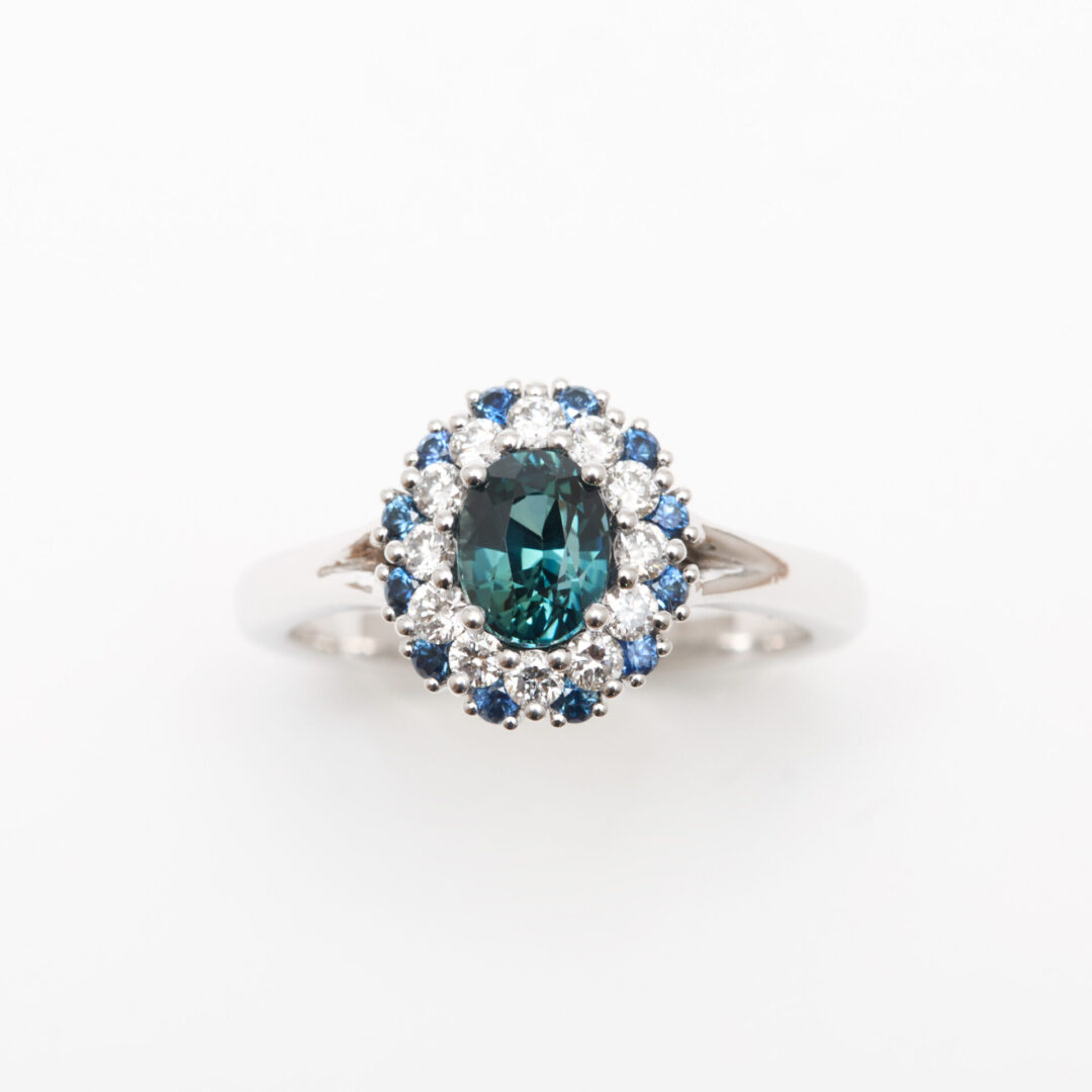 bague saphir teal