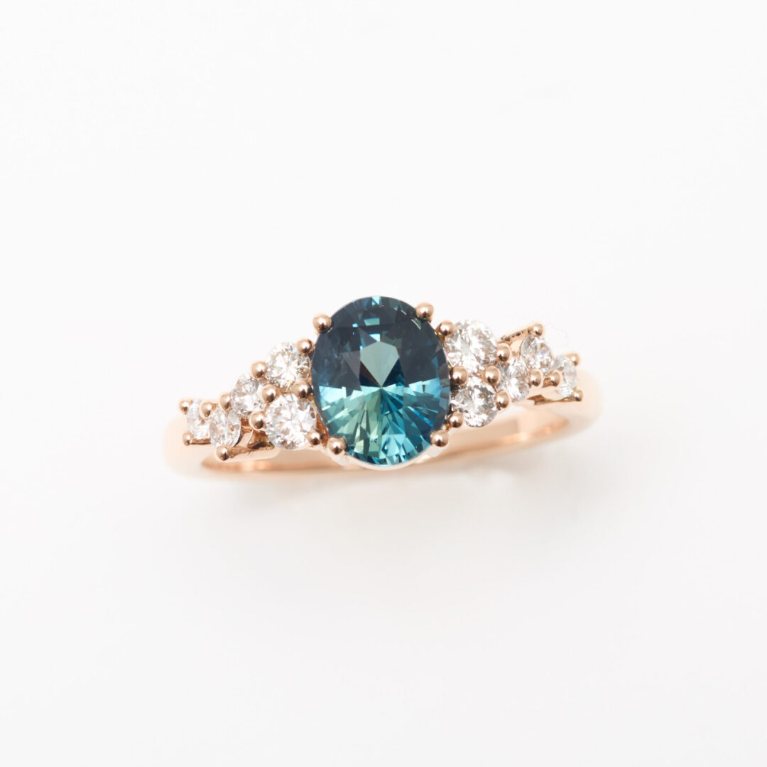 bague saphir teal