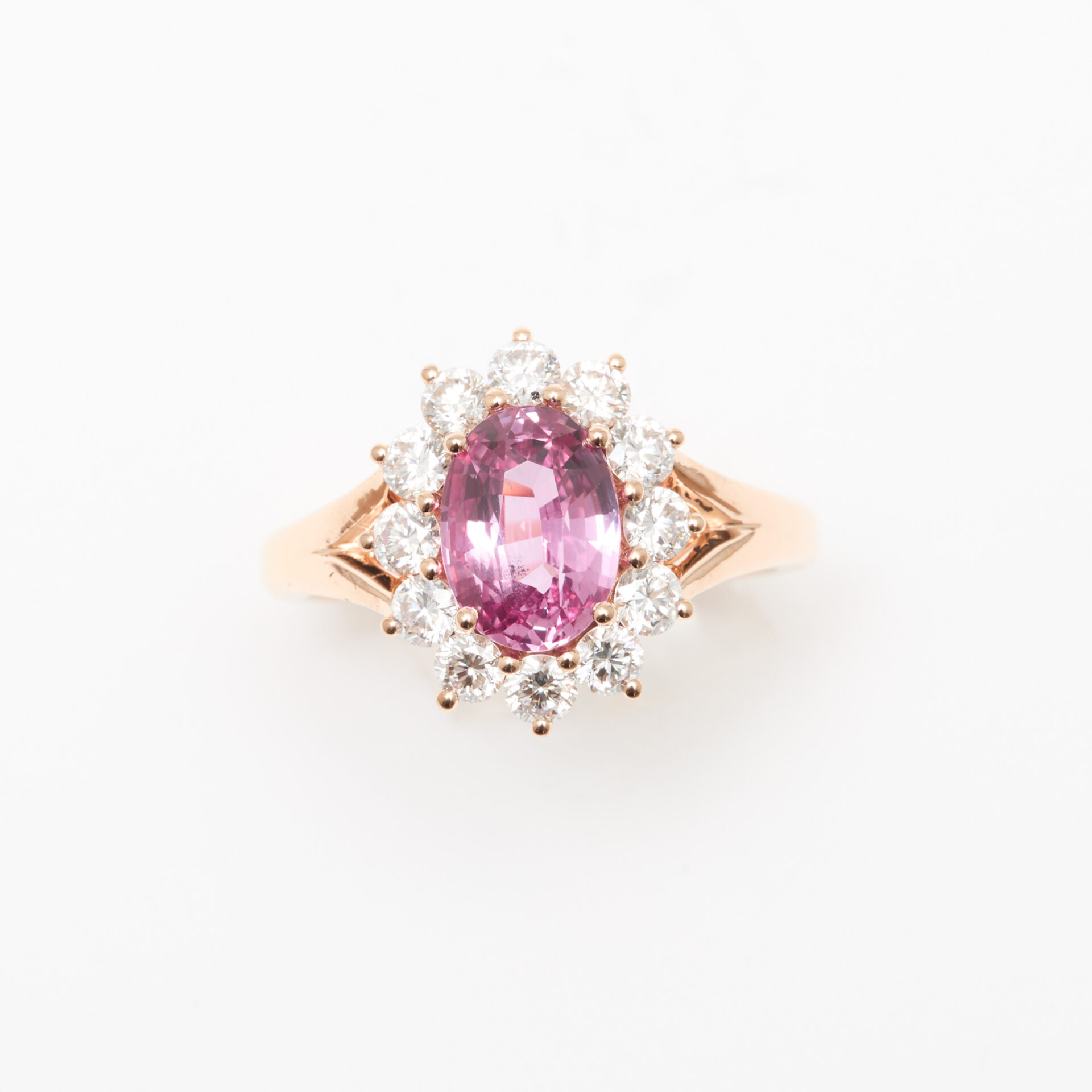 bague saphir rose