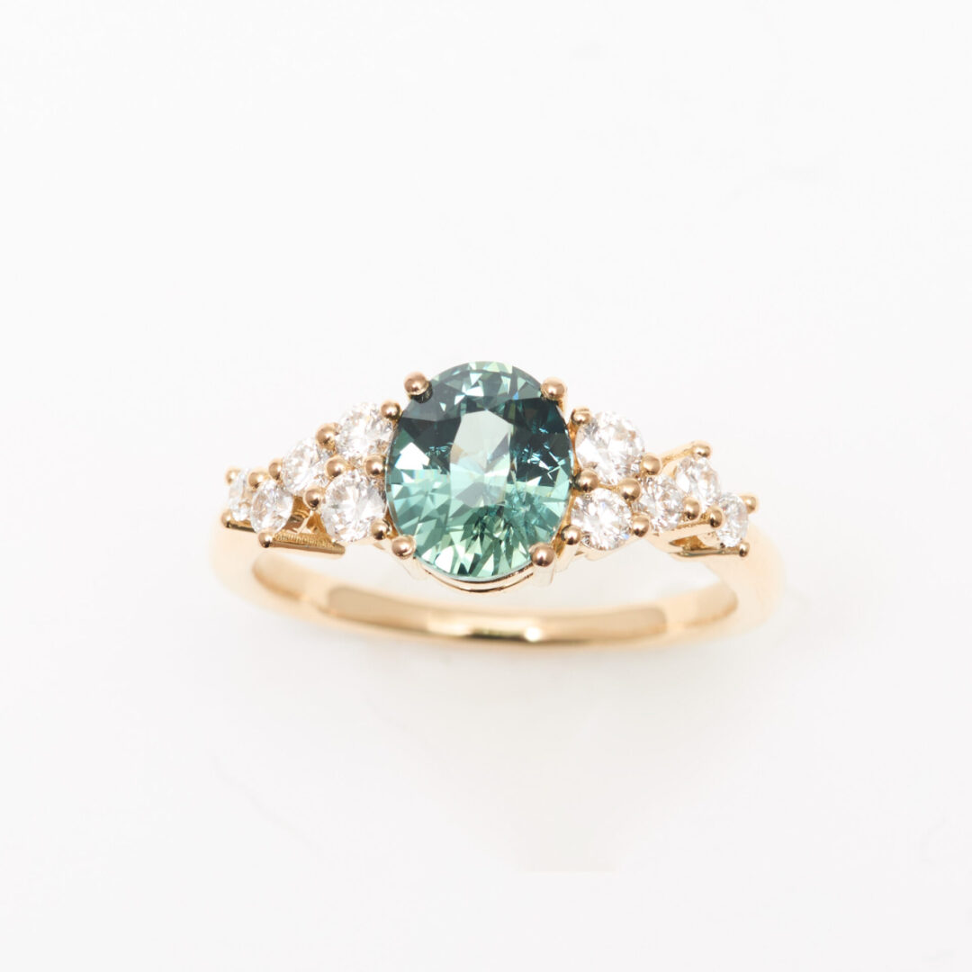 bague saphir teal