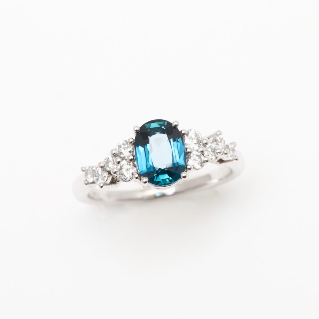 bague saphir teal