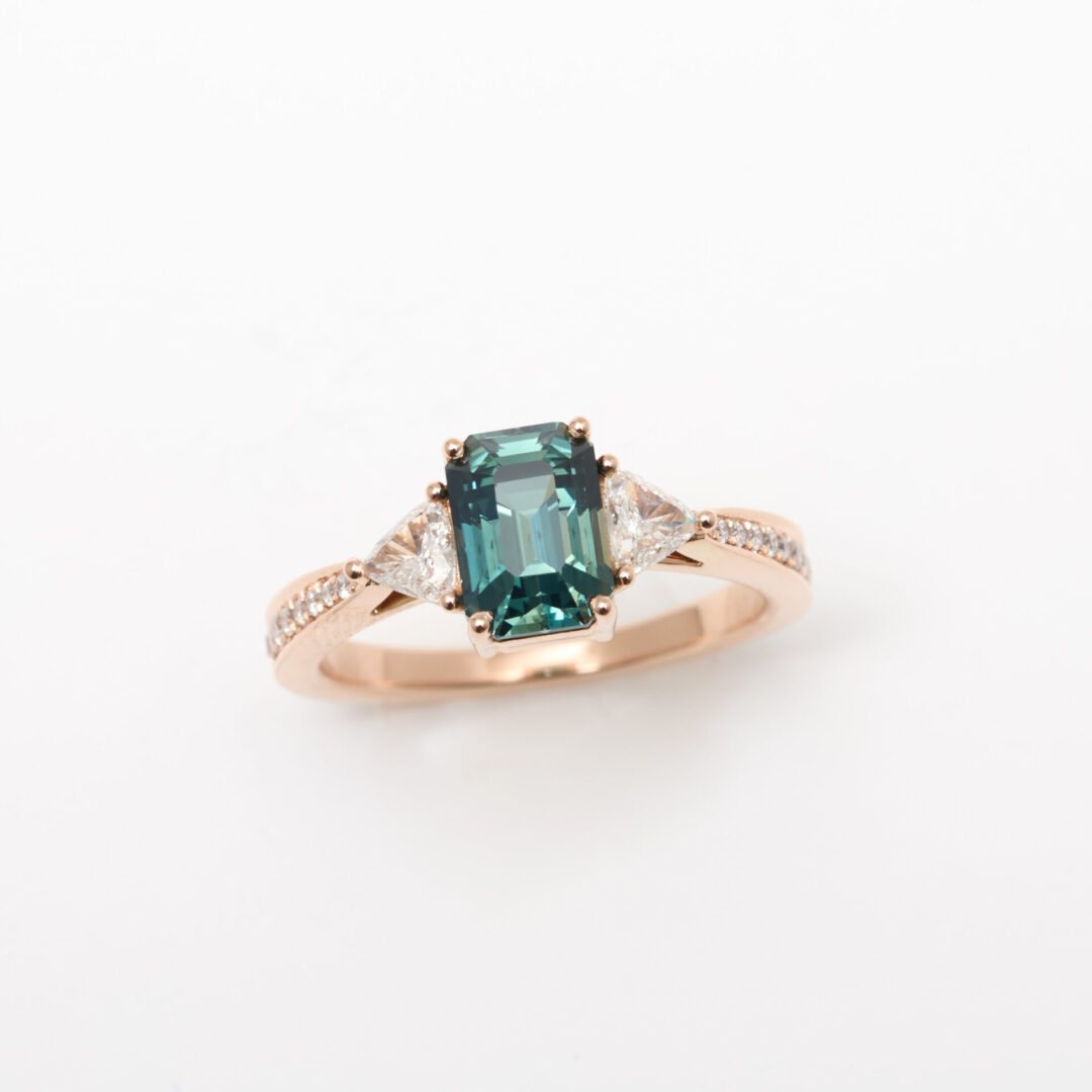 bague saphir teal