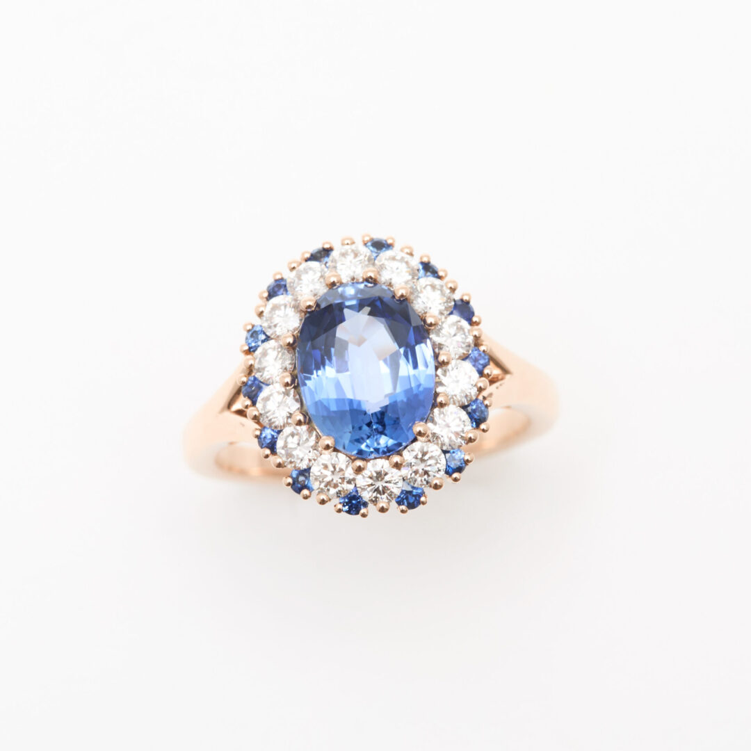 bague marguerite saphir