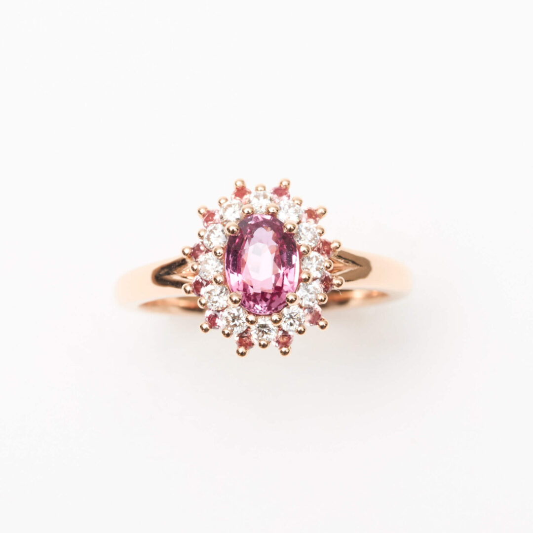 Bague Colombo Saphir Rose