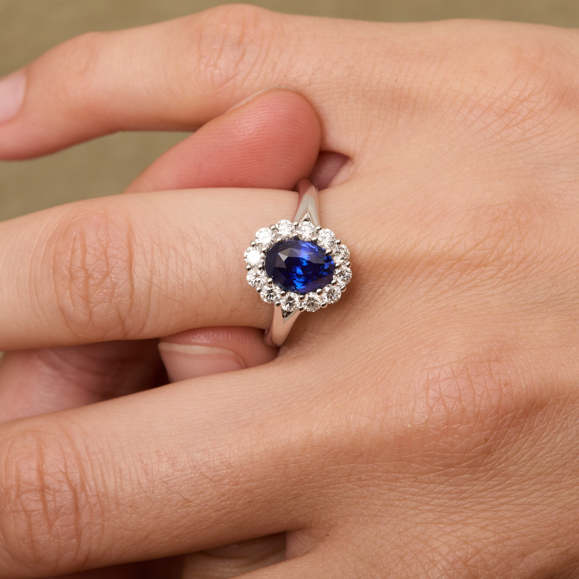 bague saphir peacock