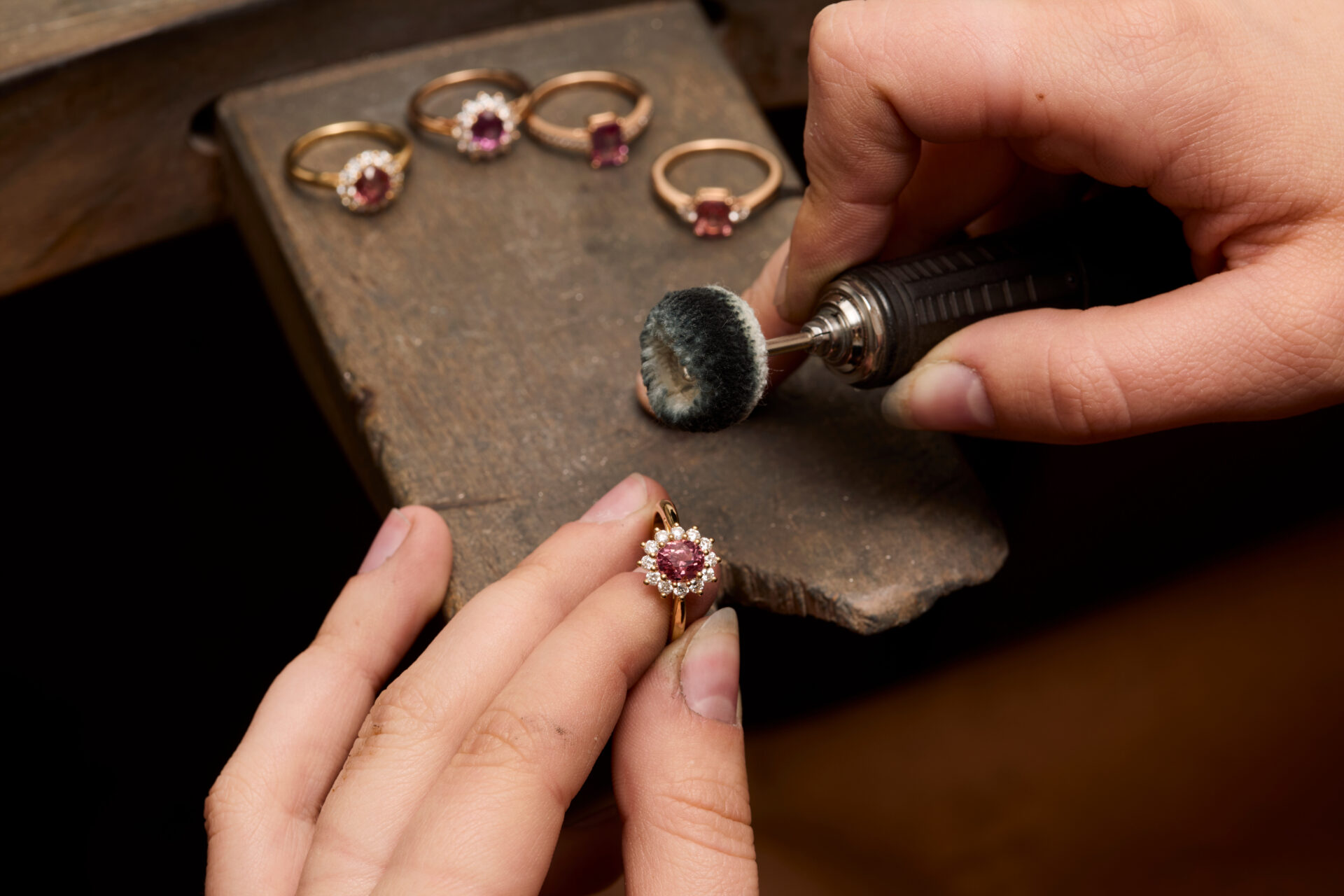 Bague Grenat Malaya