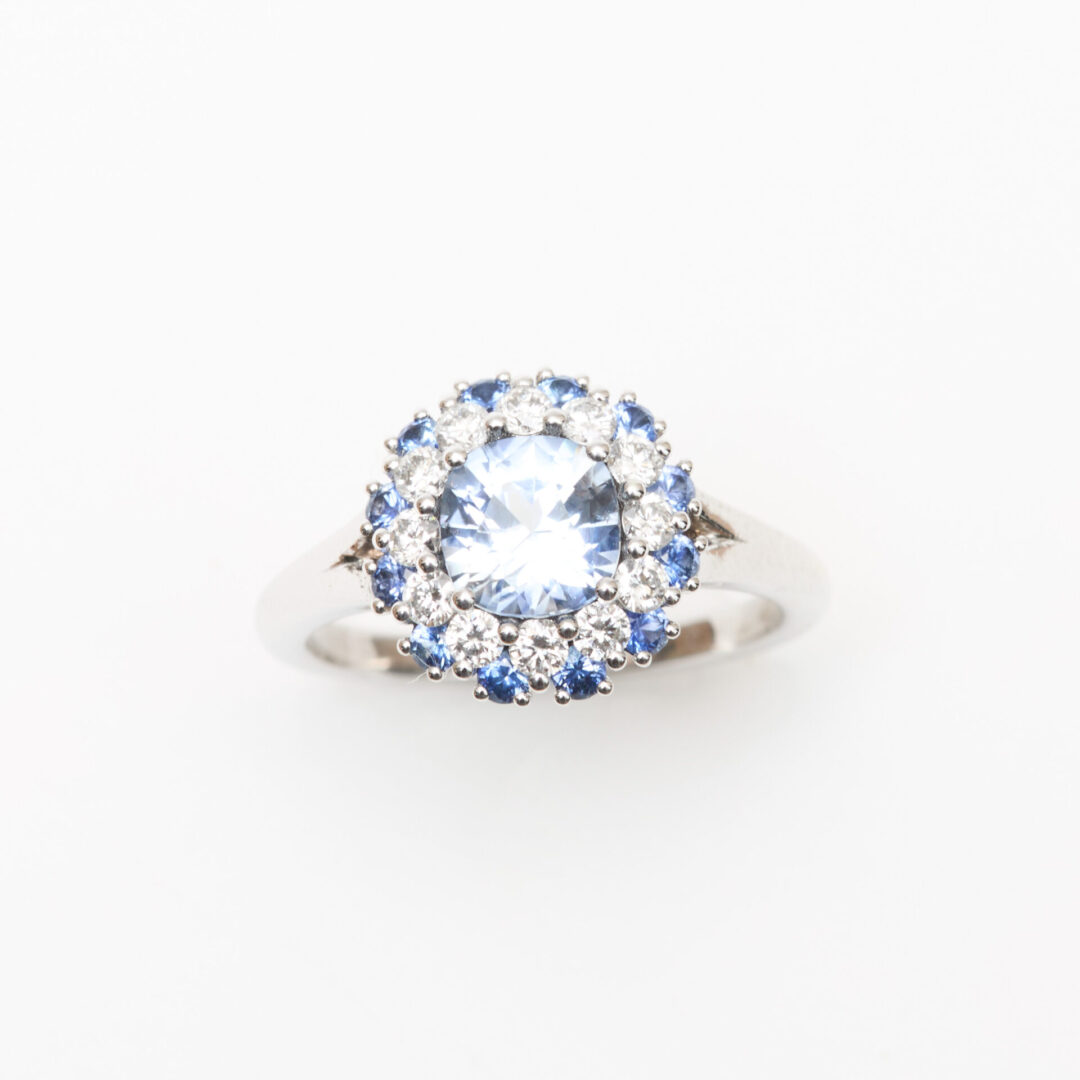 bague marguerite saphir