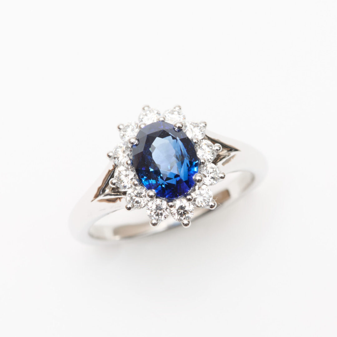 bague marguerite saphir
