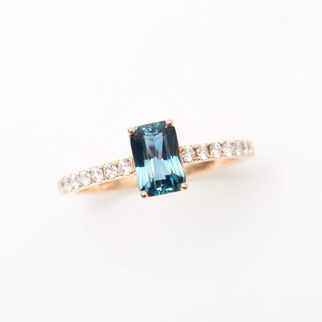 Bague Saphir Teal