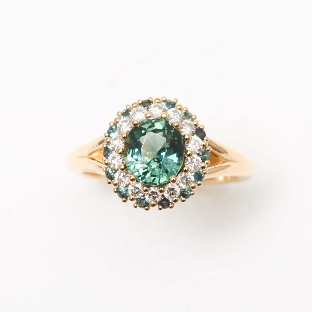 Bague Colombo Saphir Teal