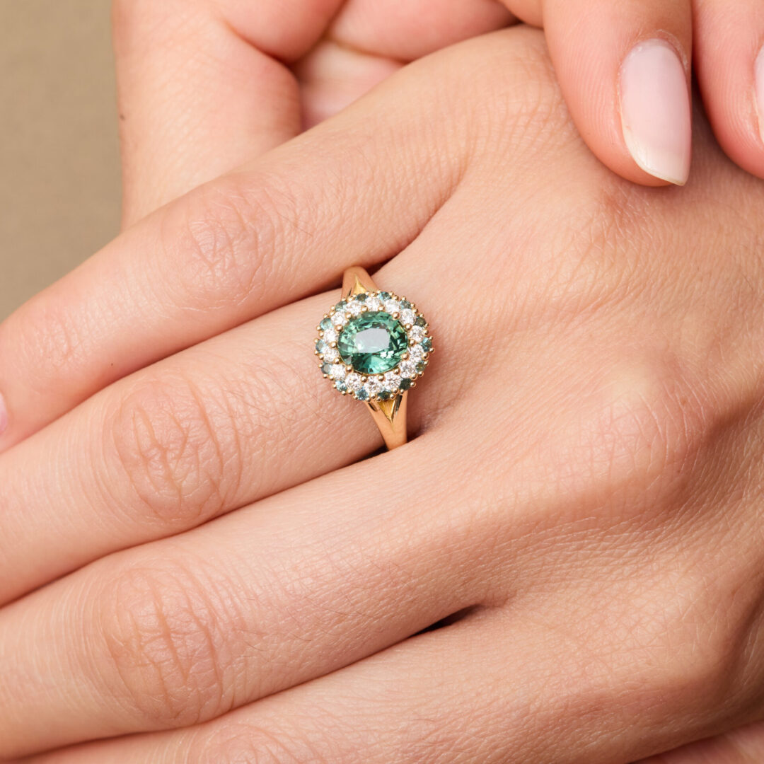 Bague Colombo Saphir Teal