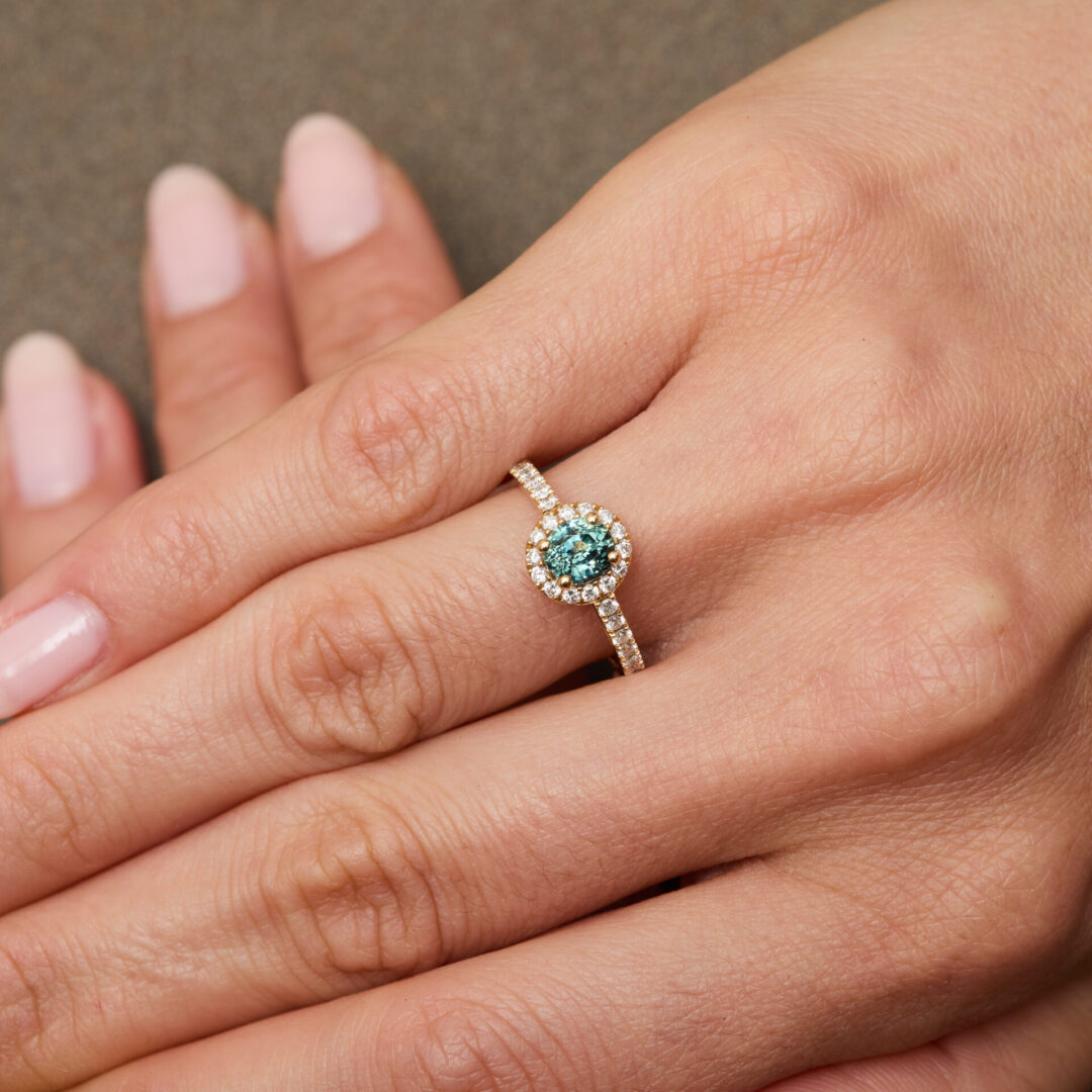 Bague Saphir Teal